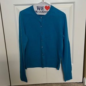 J. Crew cashmere L NWT Button up